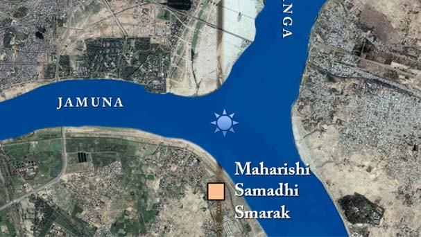Location of Maharishi Smarak